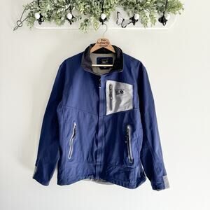 Mountain Hardwear Conduit Softshell Jacket Large Blue Gray H